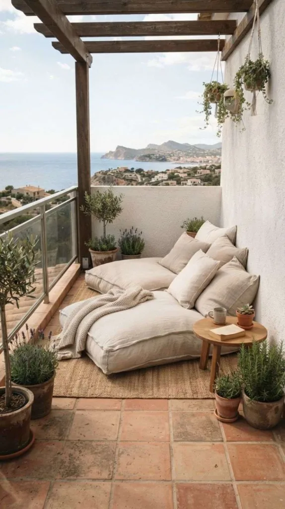 This Minimalist Balcony Decor That Looks Expensive Without the Extra Cost 12 Floor Cushion Lounge
