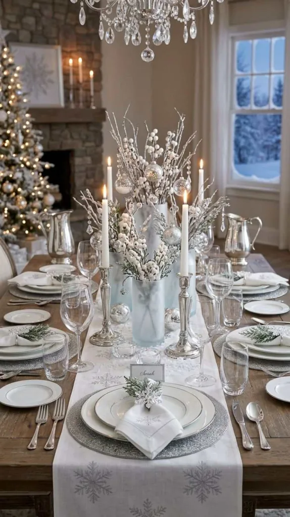 Winter Decor Ideas for the Home You'll Love 6 Frost Inspired Table Decor
