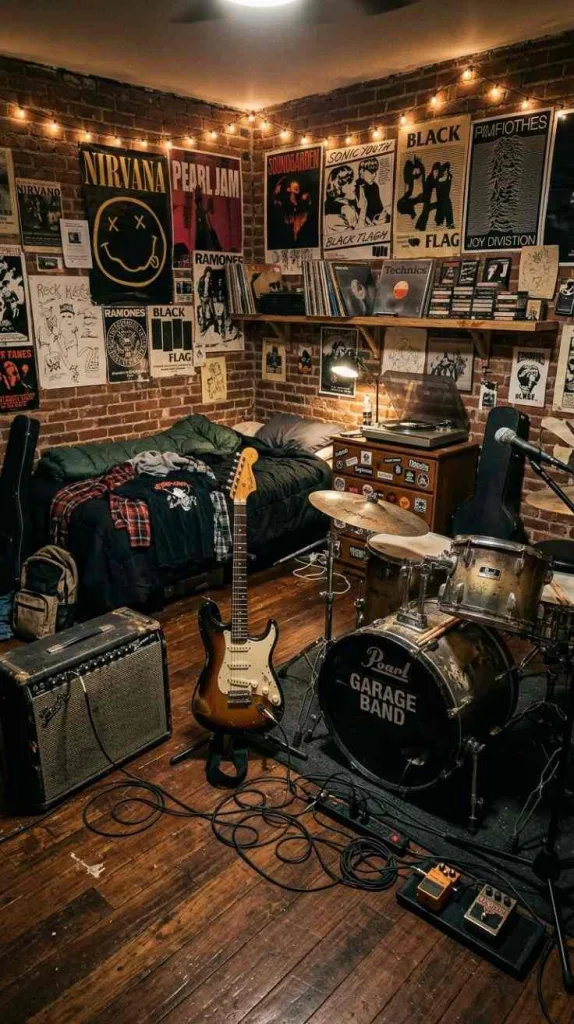 The Grunge Bedroom Everyone Is Saving Right Now 10 Garage Band Bedroom