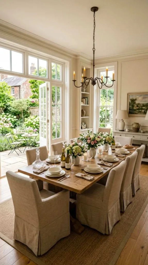These Nancy Meyers Dining Room Details Designers Can't Stop Using 9 Garden View Dining