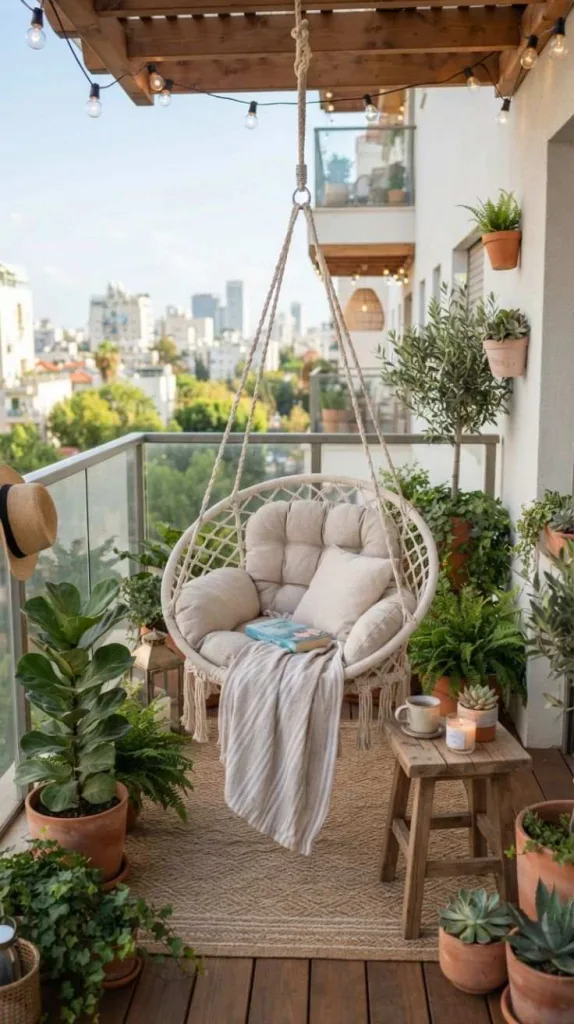 Hanging Chair Balcony Corner