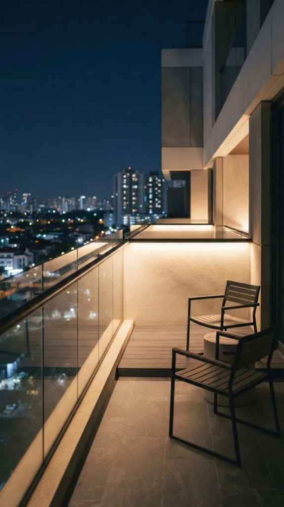 This Minimalist Balcony Decor That Looks Expensive Without the Extra Cost 5 Hidden LED Lighting