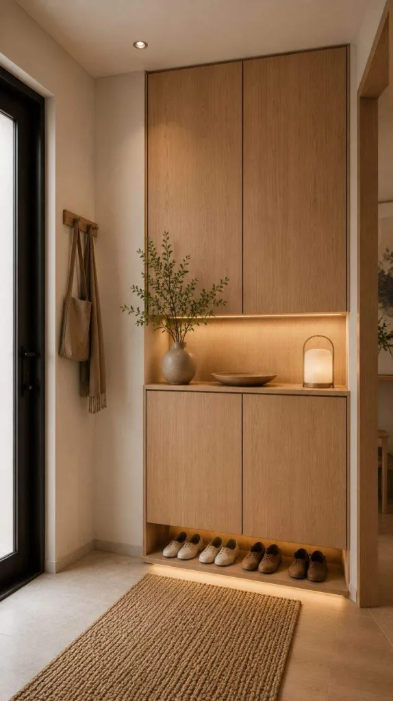 Hidden Shoe Cabinet Design