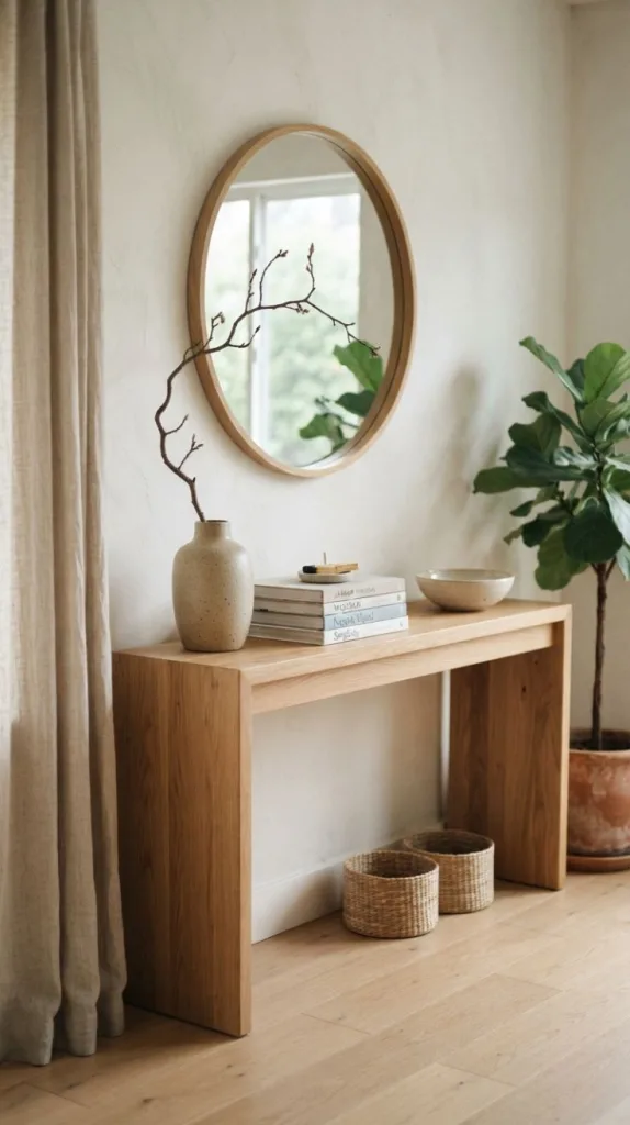 Japandi Console Table Decor