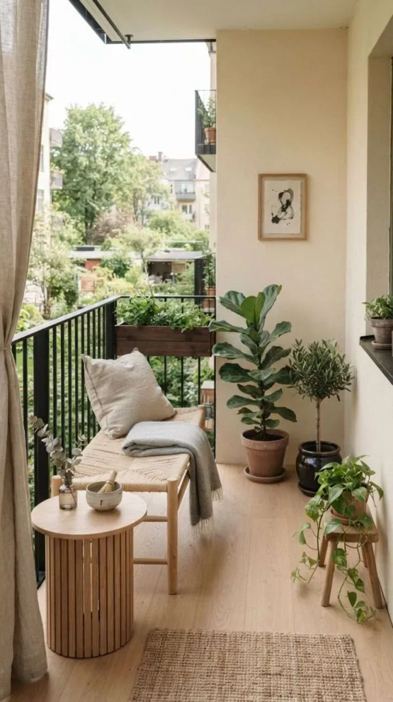 Japandi Small Balcony Style