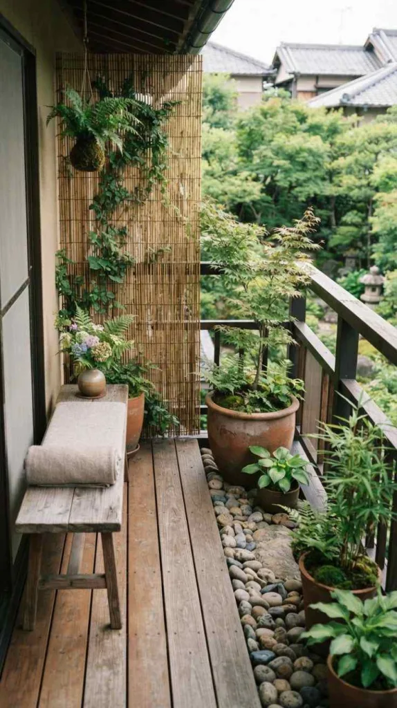 The Best Narrow Balcony Decor for Apartments 4 Japanese Engawa-Inspired Design