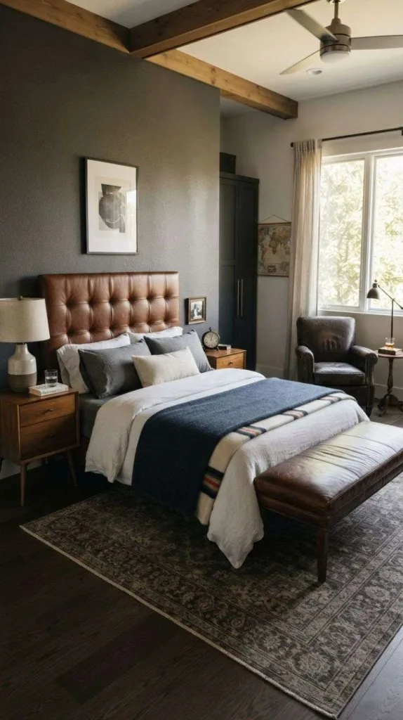 My Dream Modern Men's Bedroom Setup That Looks Expensive 6 Leather Accent Bedroom Decor