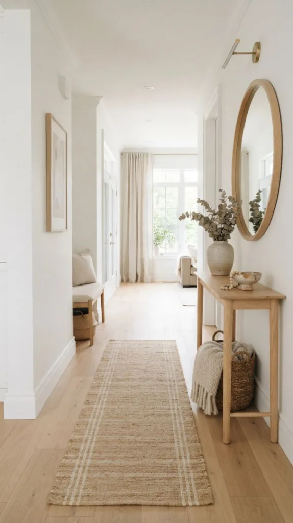 Light Wood Hallway Styling