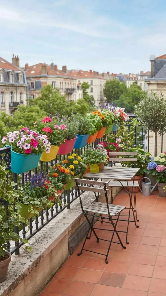 This Mini Balcony Decor Ideas That Looks Luxurious Without Taking Space 9 Magnetic Railing Planter