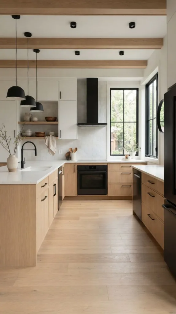 10 Japandi Style Kitchen Design for Modern Living 11 Matte Black Kitchen Accents