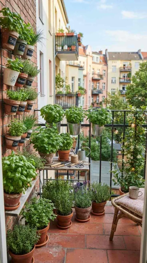 Mini Herb Garden Balcony