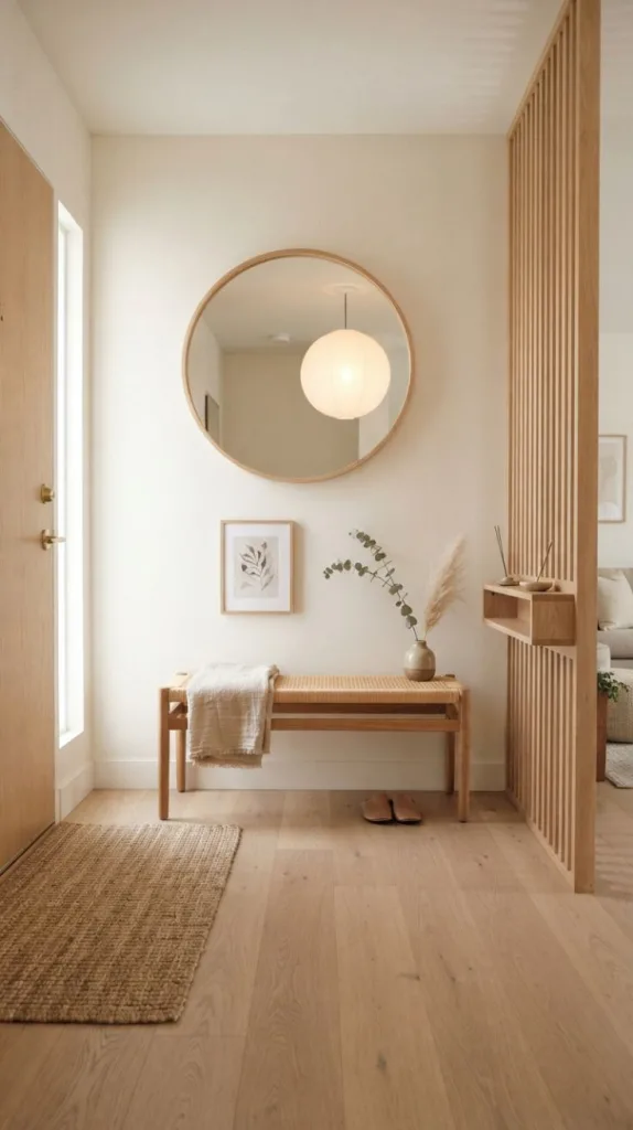 Minimalist Japandi Entry Hall