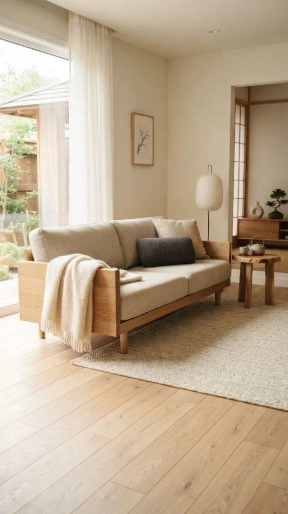Minimalist Japandi Sofa Design