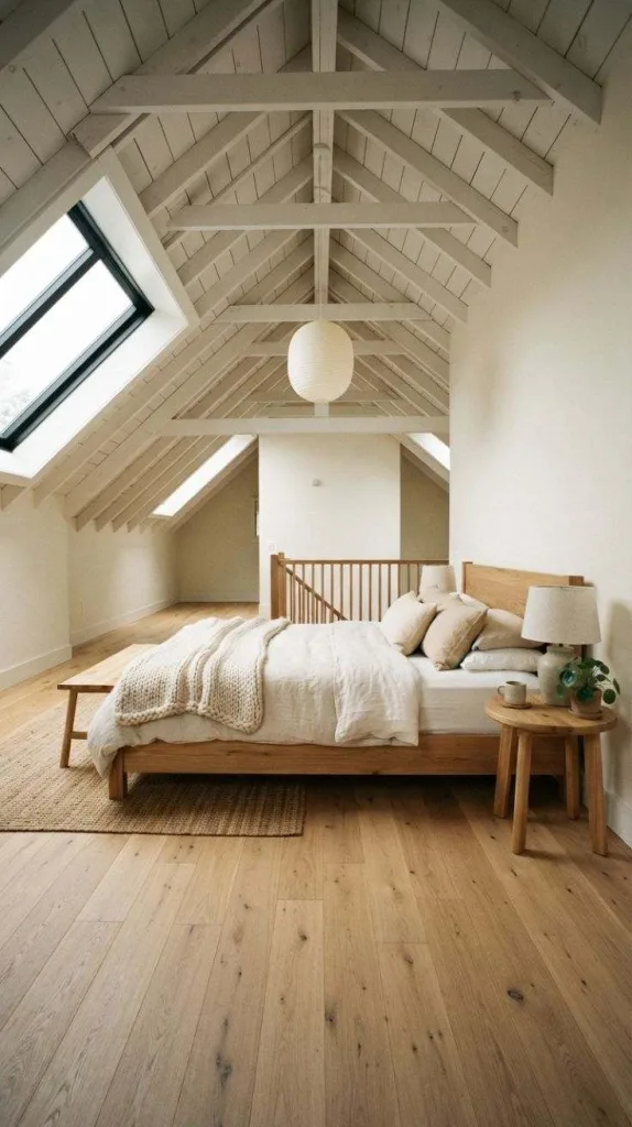 All These Attic Bedroom Ideas Don't Feel Small at All 11 Minimalist Loft Sleeping Space