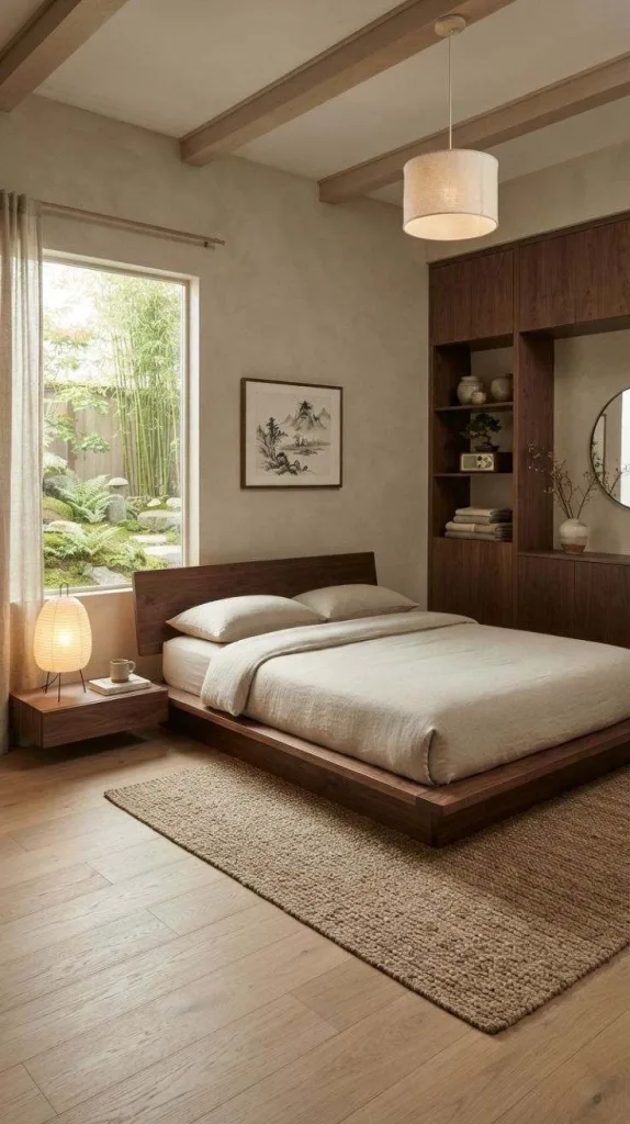 Modern Zen Men's Bedroom