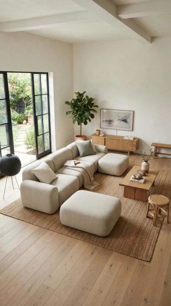 Modular Japandi Sofa Layout