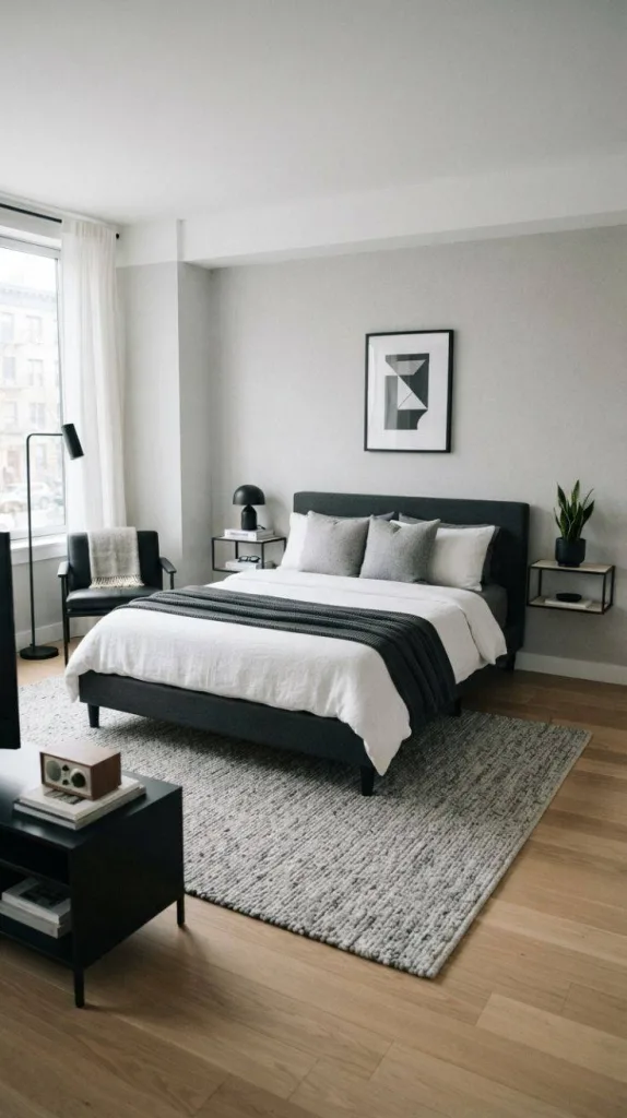 My Dream Modern Men's Bedroom Setup That Looks Expensive 5 Monochrome Minimalist Bedroom