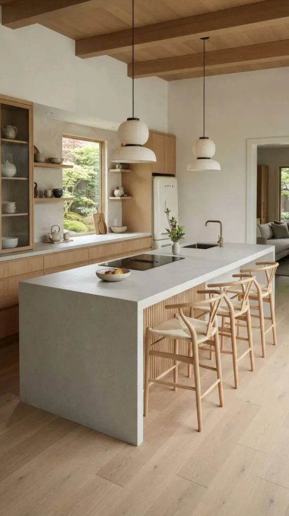 I Found 10 Japandi Interior Ideas You Tried Sooner 8 Monolithic Kitchen Island Design