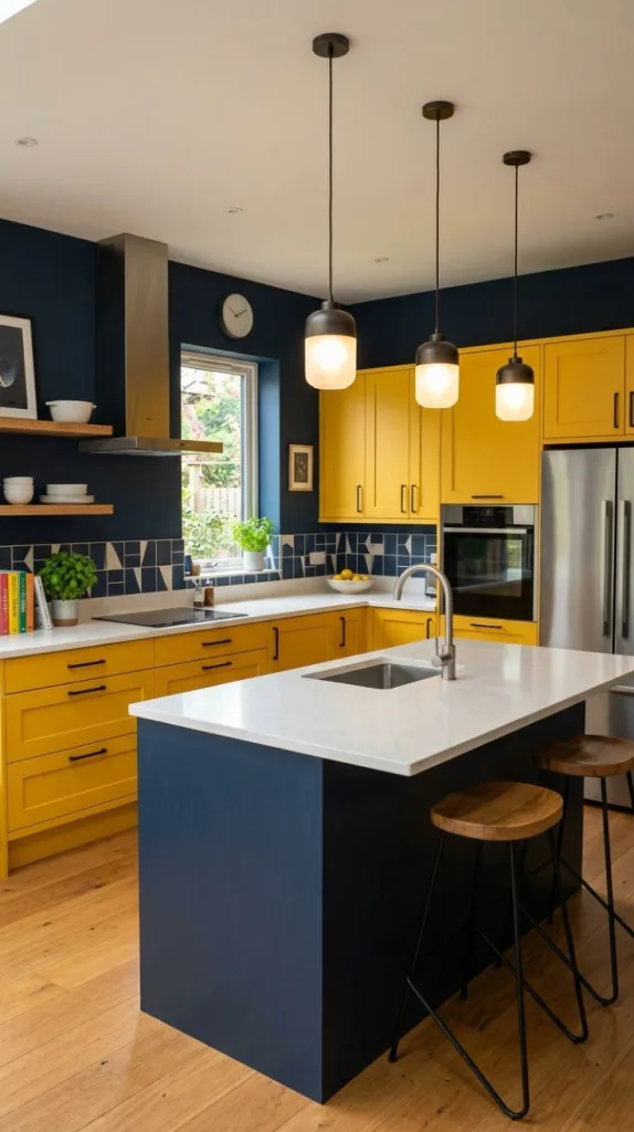 Moody Navy Blue Contrast