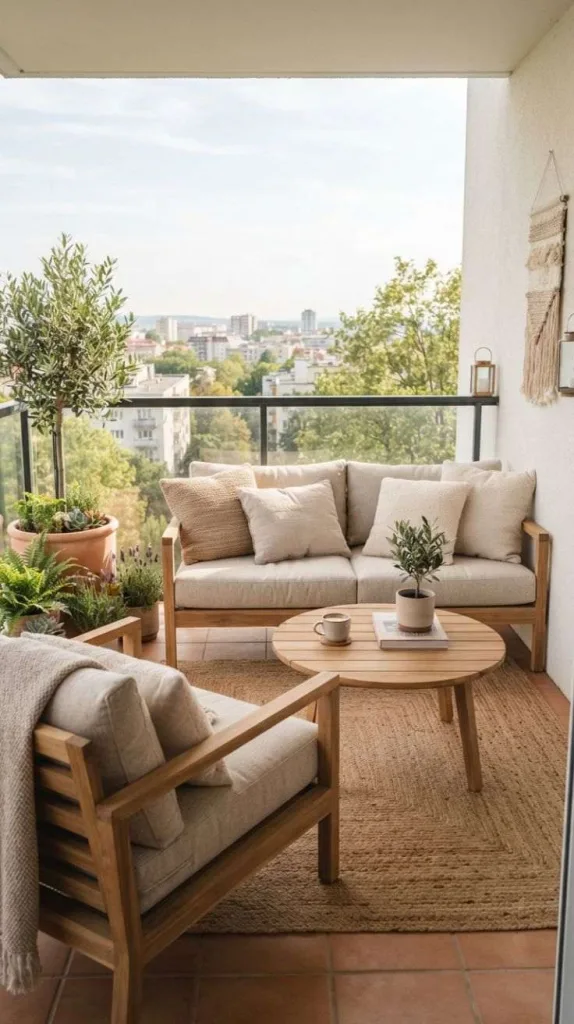 11+ Balcony Decor Stylish Outdoor Living Spaces 13 Neutral Cushion Comfort