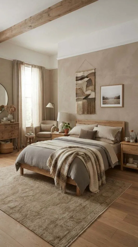 Neutral Earth Tone Bedroom