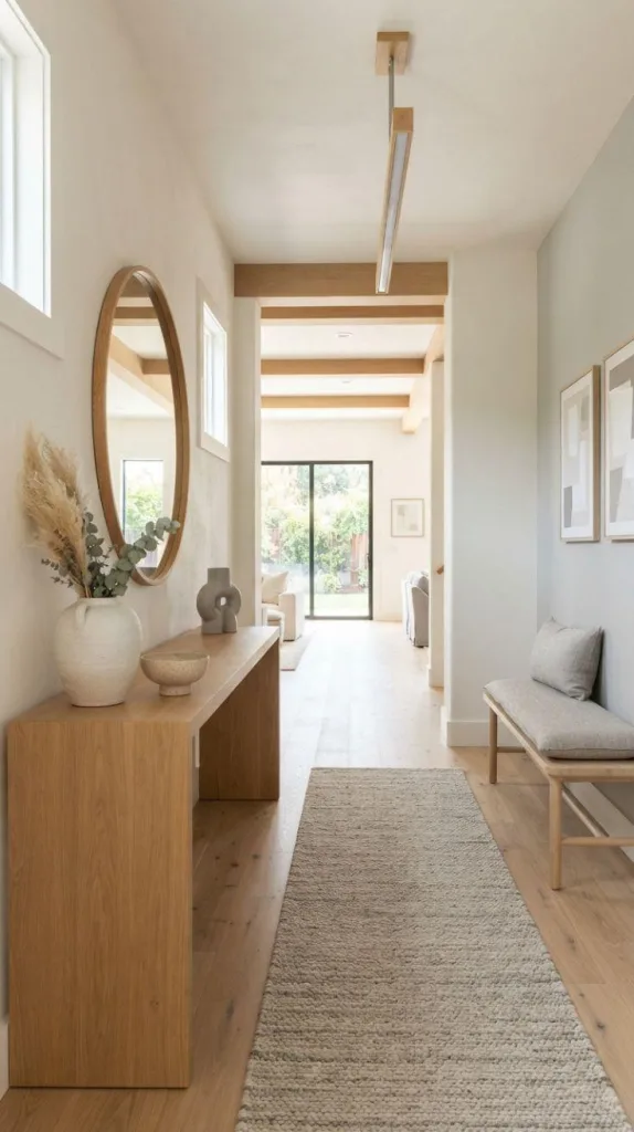 Neutral Tone Hallway Design