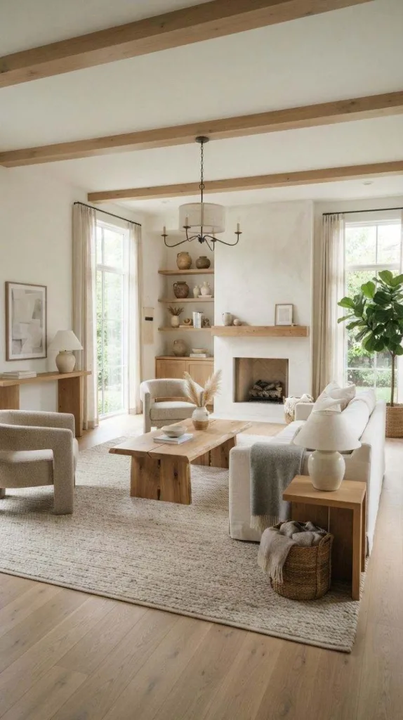 8+ Japandi Living Room Design for a Cozy Home 4 Neutral Tone Living Space