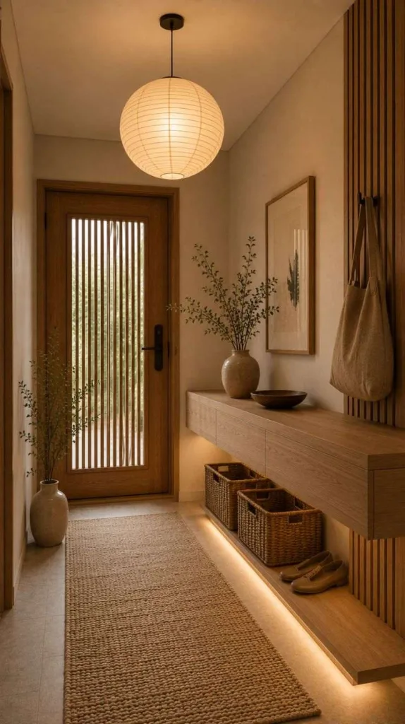Paper Lantern Entry Lighting