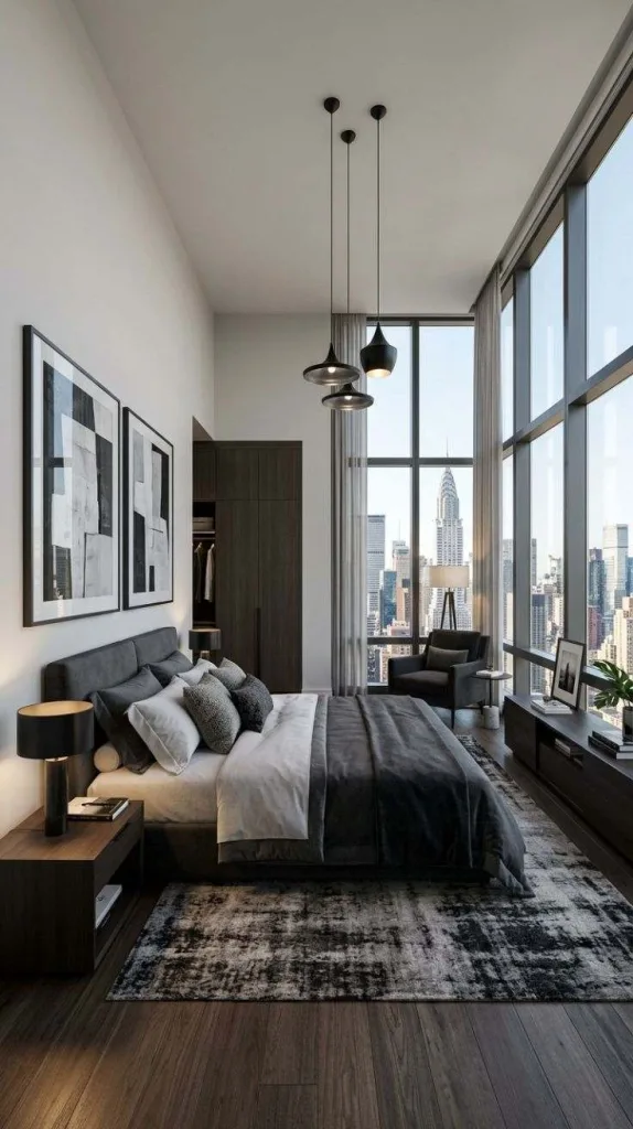 Penthouse Contemporary Bedroom