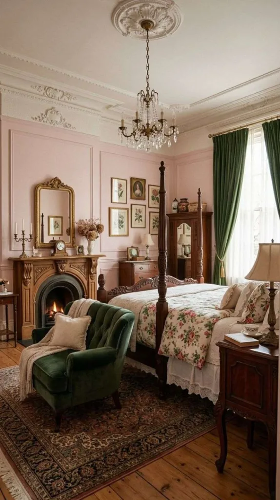 These Pink and Green Bedrooms Designs That Never Go Out of Style 10 Pink Victorian Surround