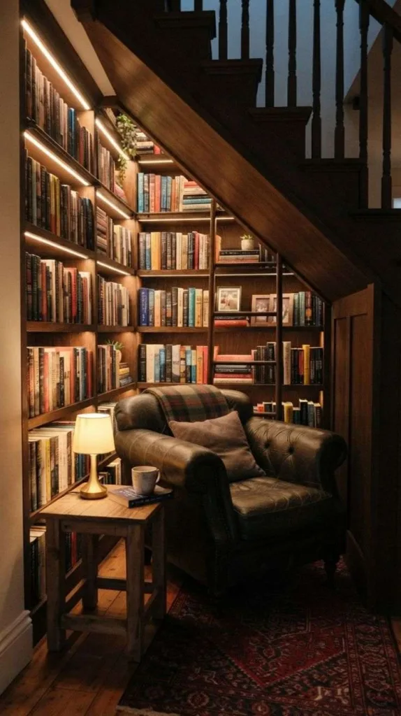 12 Under Staircase Decor for Stylish and Functional Spaces 10 Private Home Library