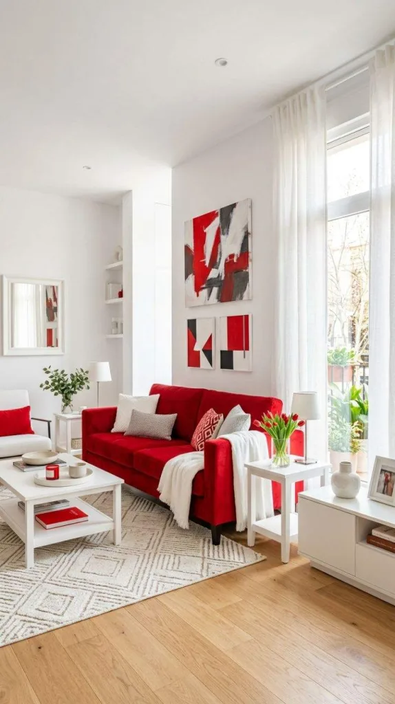 Red and Crisp White