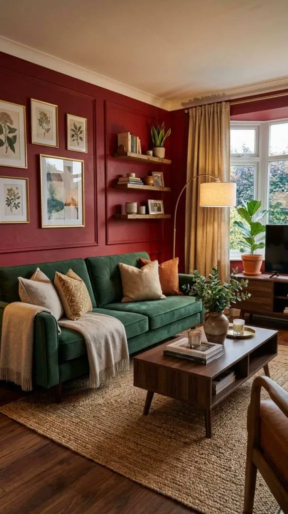Red and Forest Green
