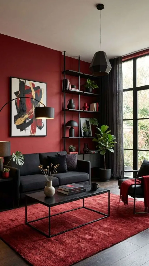 Red and Matte Black