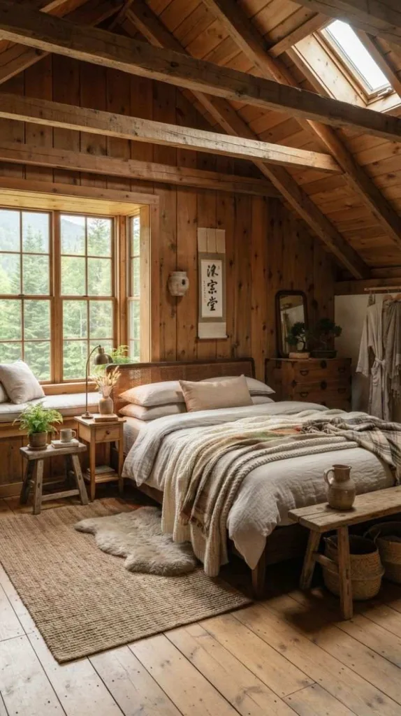 All These Attic Bedroom Ideas Don't Feel Small at All 8 Rustic Cabin Attic Bedroom