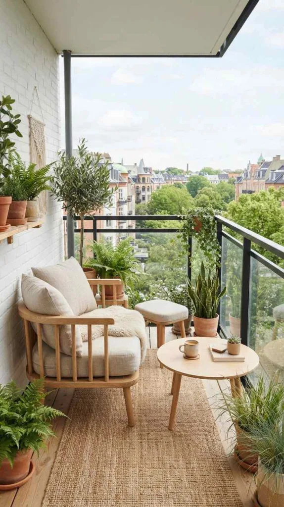 Create an Aesthetic Balcony Decor You'll Never 9 Scandinavian Balcony Decor Style