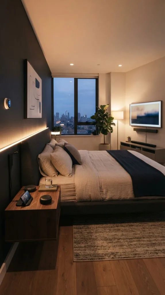 My Dream Modern Men's Bedroom Setup That Looks Expensive 8 Smart Tech Bedroom Setup