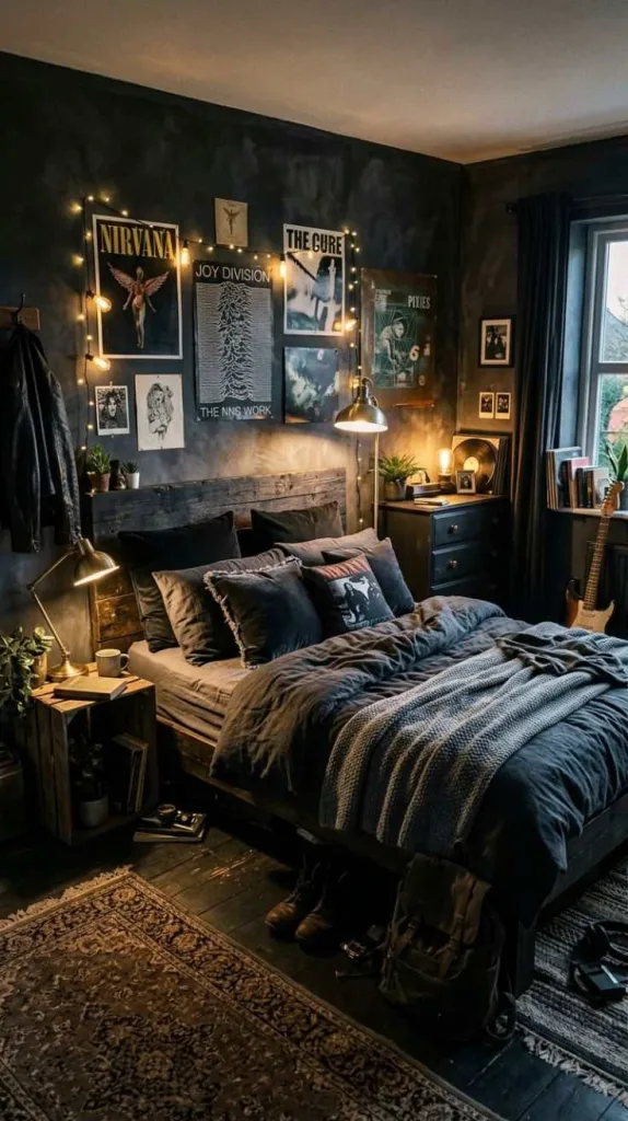 The Grunge Bedroom Everyone Is Saving Right Now 8 Smoky Black Bedroom