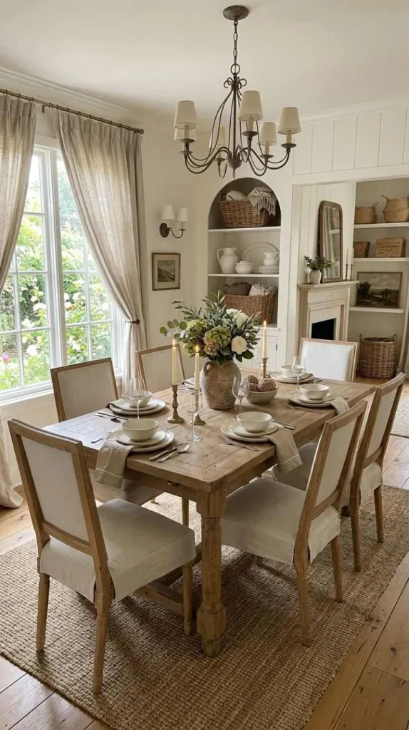 These Nancy Meyers Dining Room Details Designers Can't Stop Using 10 Soft Neutral Dining