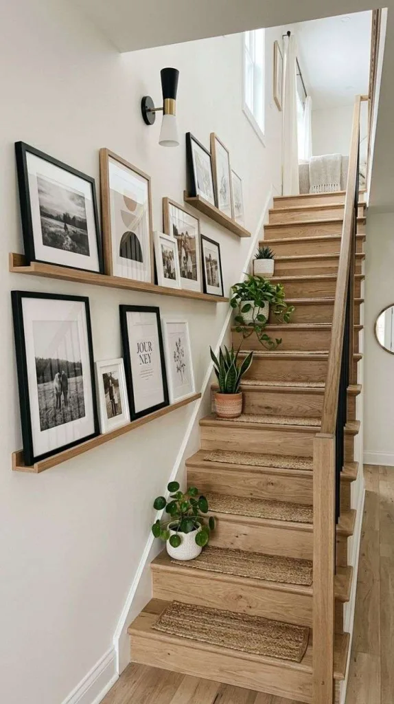 Stair Wall Picture Ledge