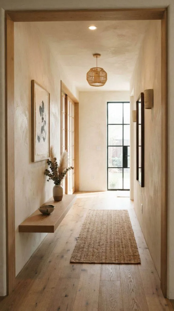 Textured Plaster Hallway Walls