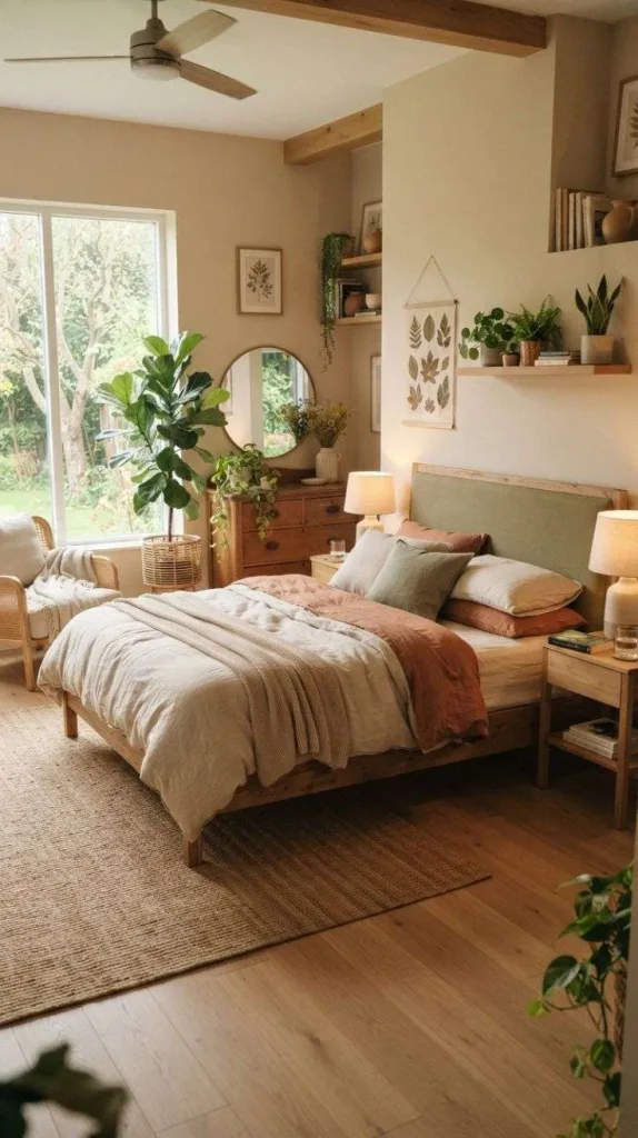My Dream Modern Men's Bedroom Setup That Looks Expensive 7 The Nature-Inspired Retreat