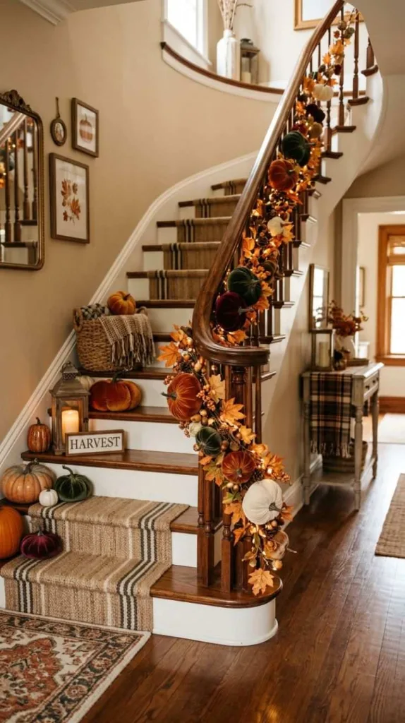 Velvet Pumpkin Garland