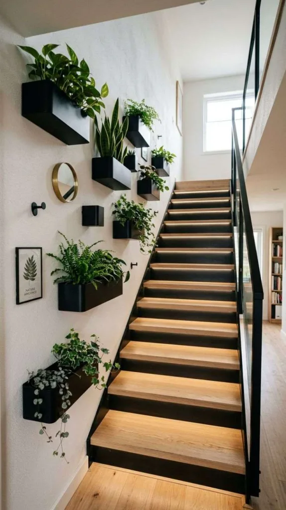 Wall-Mounted Floating Planter Rail