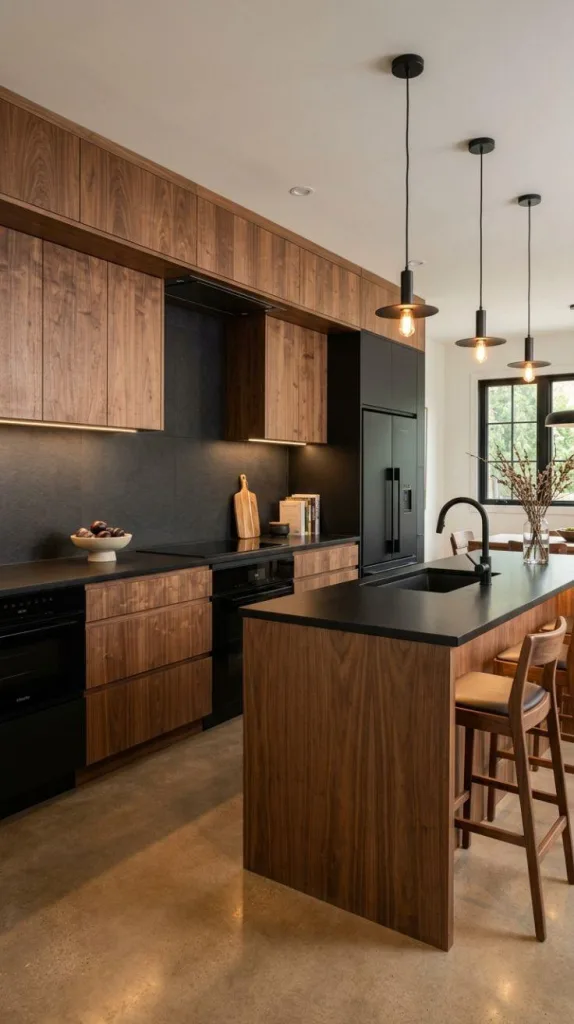 Walnut and Black Harmony