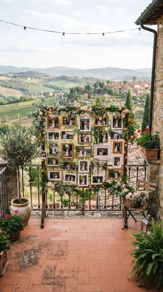 The Balcony Wedding Decor Everyone Will Be Talking About 7 Wedding Photo Memory Wall