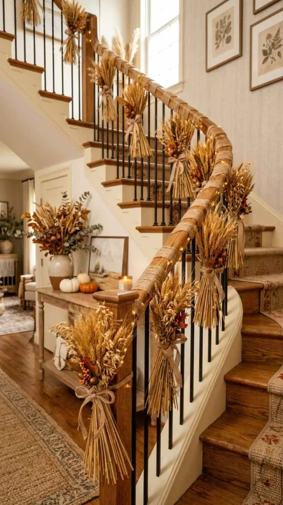 Wheat Bundle Handrail Accents