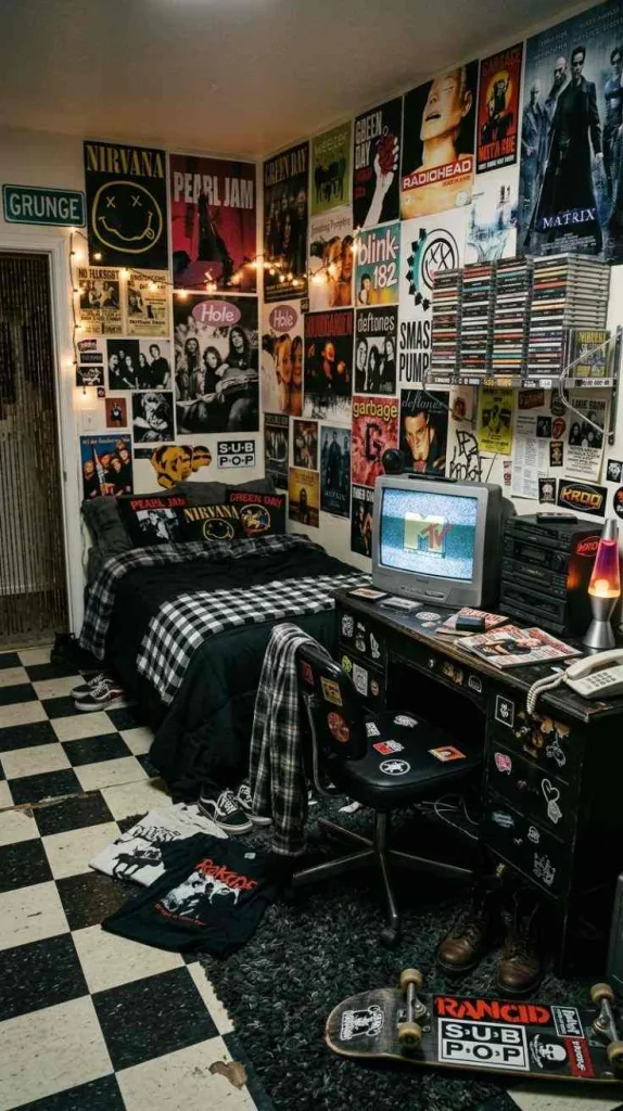 The Grunge Bedroom Everyone Is Saving Right Now 3 Y2K Grunge Bedroom