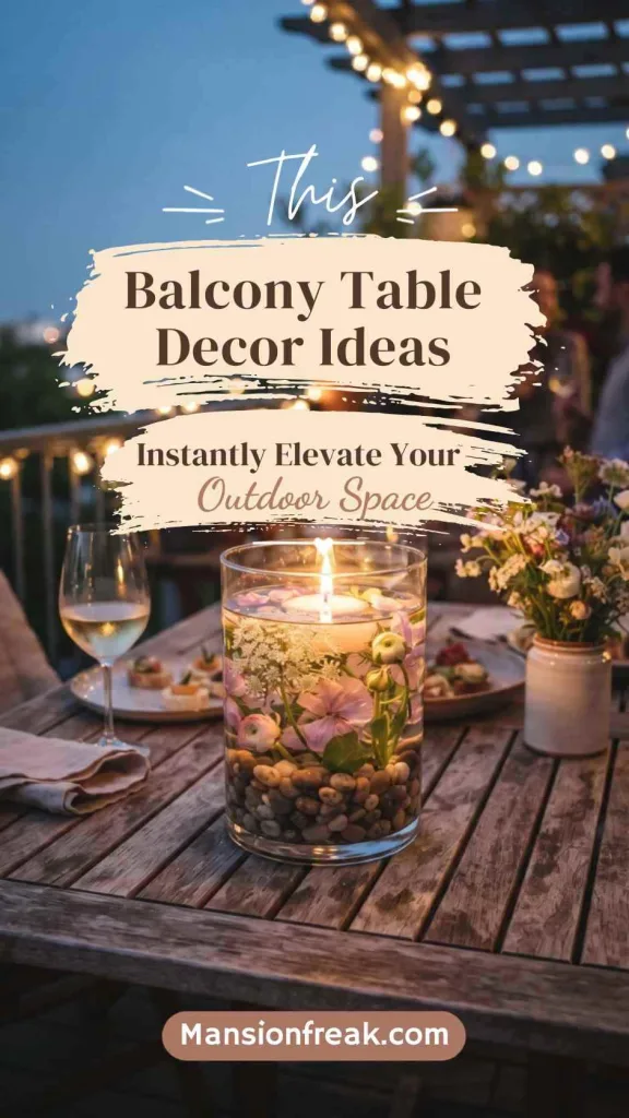 This Balcony Table Decor Instantly Elevate Your Outdoor Space 2 balcony table decor