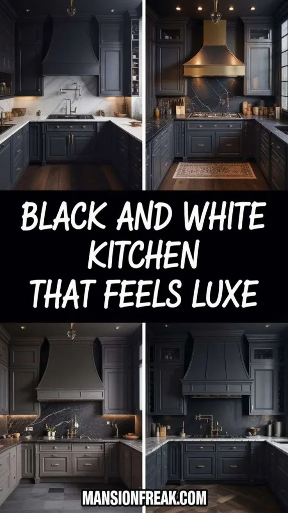 Black and White Kitchen